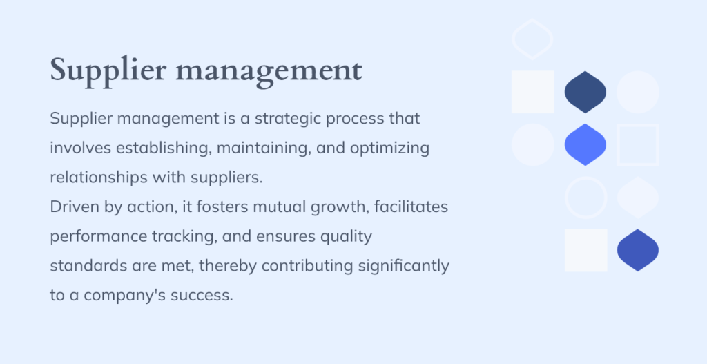 Definition of supplier management