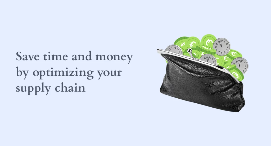 coin purse with money and time