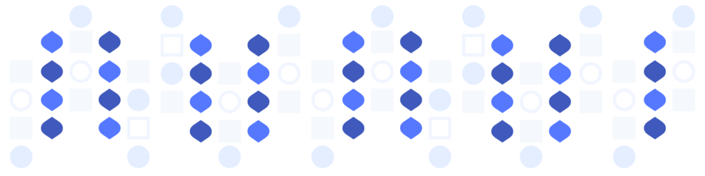Graphic blue pattern. 