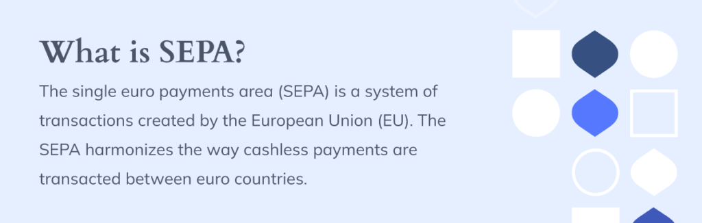 A visual graphic with explaining what SEPA is. 